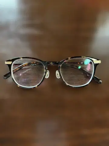 zoff 라운드형 안경 블랙 거북이 등껍질 패턴