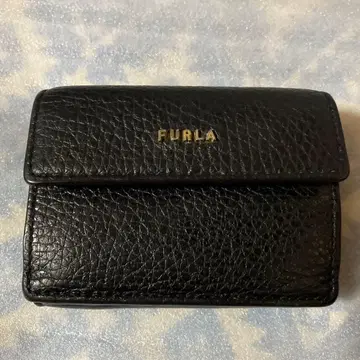 PURLA 블랙 3단 폴더형 지갑