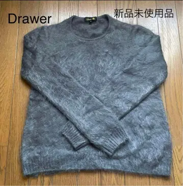 [ 미사용품 ] 드로어 캐시미어 퍼 니트 그레이 2