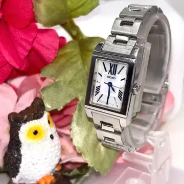 작동품 솔라 배터리 SEIKO 세이코 루키아 파랑 바늘 여성용 손목시계