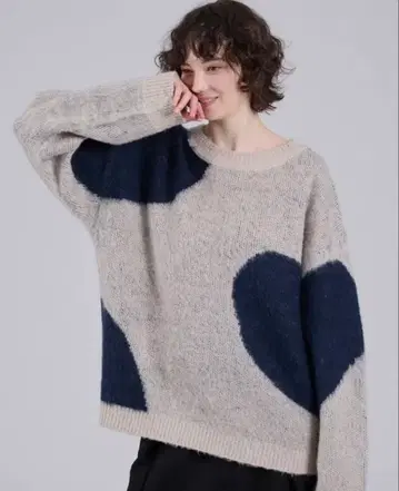 하트믹스 샤기 니트 [ L ] ONCILY [ 아이보리 ]