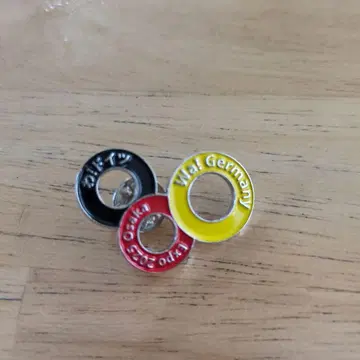 오사카 만박 2025 독일관 핀 배지