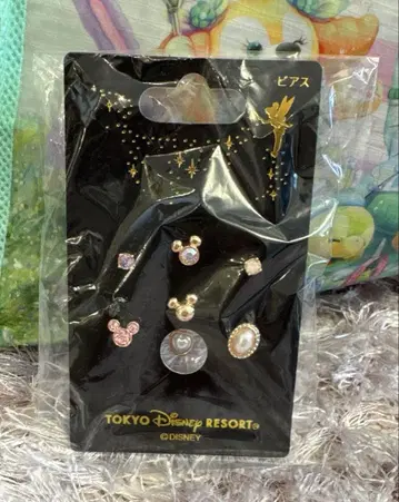 디즈니랜드 핑크 귀걸이