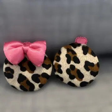 미니 마우스 레오파드 무늬 헤어 클립