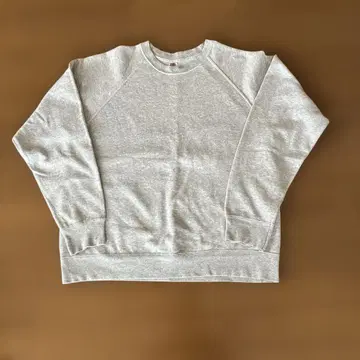 Fruit of the Loom 그레이 맨투맨 래글런 L 사이즈