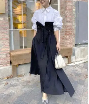 AMERI MILLEFEUILLE SHIRT DRESS