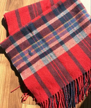 랄프 로렌 스톨 머플러 무릎 담요 울 100%