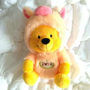 2019년 푸우 돼지띠 마스코트 봉제 인형 배치 키링