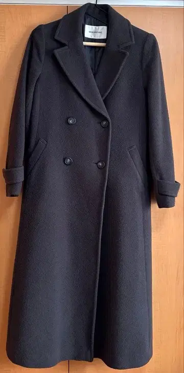 내추럴 뷰티 베이직 빅 컬러 더블 체스터 코트 사이즈 S