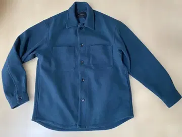 1회 착용 나노 유니버스 테크 멜톤 CPO 셔츠 블루종 S 네이비