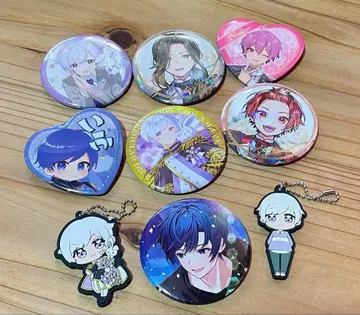 캐릭터 캔뱃지 세트 7개 러버 키링 덤 포함