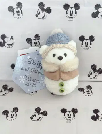 디즈니 크리스마스 시크릿 오브 스노우이 데이 더피 봉제 인형 참