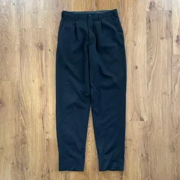 Y's for men 울 개버딘 슬랙스 블랙