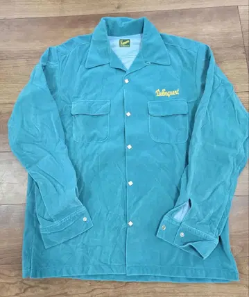 Delinquent 자수 로고 자켓 터콰이즈