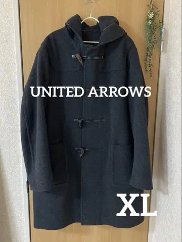 새상품급 유나이티드 애로우즈 다크 그레이 울 더플 코트 XL
