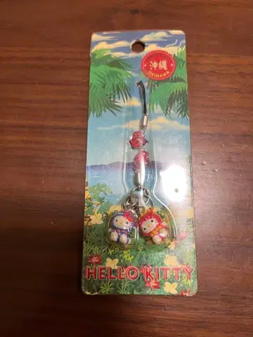 오키나와 한정판 헬로키티 족쇄 스트랩 지역 한정 키티