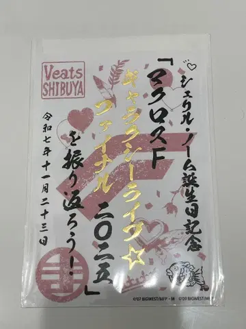 마크로스F 갤럭시 라이브 셰릴 놈 탄생 기념 고슈인