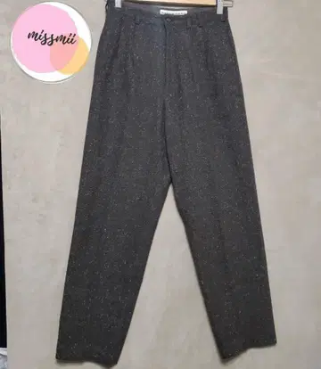 마드모아젤 논논 해리스 트위드 팬츠 브라운 계열 42 LL 테이퍼드