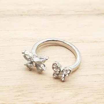 반지 여성용 나비A 버터플라이 실버 컬러 패션 반지