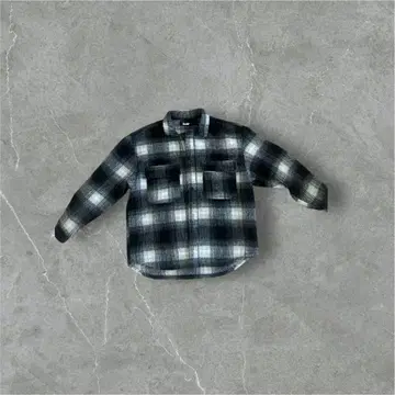 kutir 체크 무늬 플란넬 셔츠 자켓