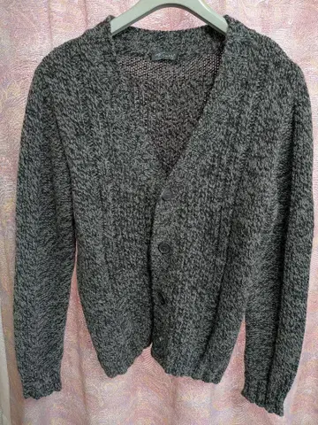 바니스뉴욕 알파카 배합 케이블 짜임 가디건 이탈리아제