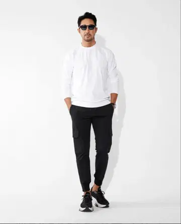 K-3B 104_N 24HR-WEARABLE 카고 조거 블랙