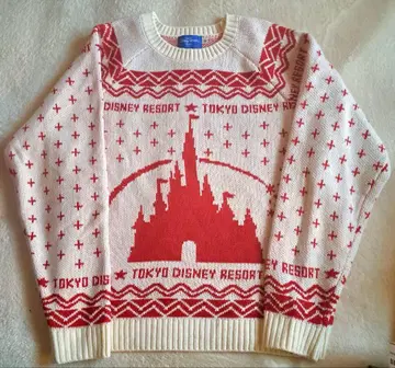 도쿄 디즈니랜드 한정판 레어 니트 M disneyresort Xmas