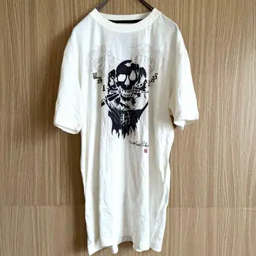 PIKO 피코 WABISABI 티셔츠 해골 스컬 화이트 L