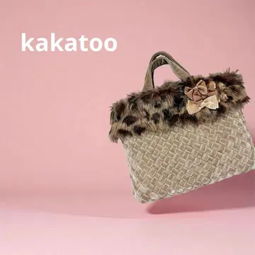 인조 모피 x 벨로아 느낌 토트백 [ 새상품 ] kakatoo