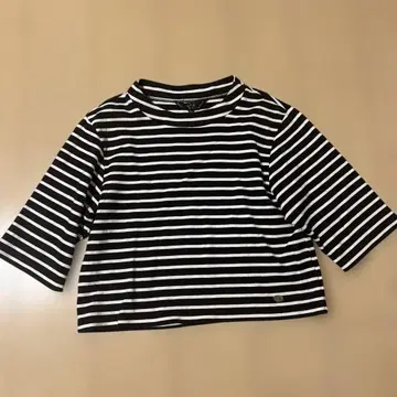 새상품급 To b by agnes b 보더 티셔츠 TU F 네이비