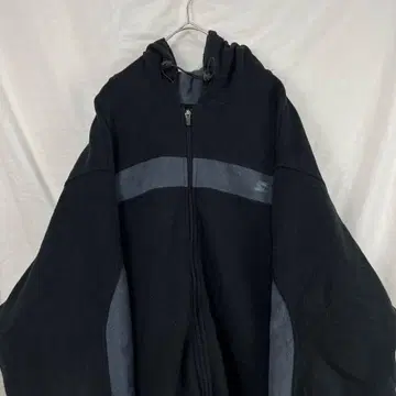 00s y2k starter 스타터 플리스 자켓 후드티 블랙