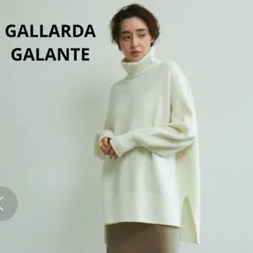 컨디션 최상 가리야르다 가란테 백 슬릿 터틀 니트 일본제