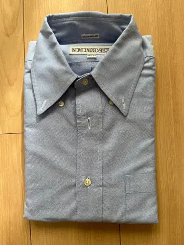 (남성용 L 사이즈 상당) 인디비주얼라이즈드 옥스퍼드 셔츠 블루