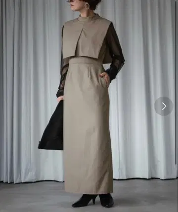 &g'aime 케이프 디테일 원피스