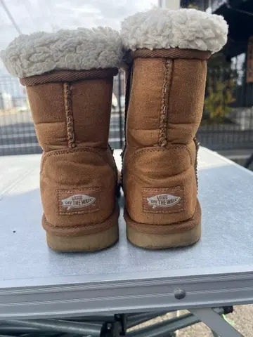 VANS 어그 부츠 브라운 양가죽