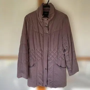 NOBLE EVE COLLECTION 연보라 퀼팅 코트 LL