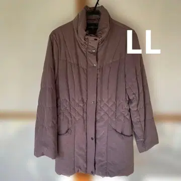 NOBLE EVE COLLECTION 연보라 퀼팅 코트 LL