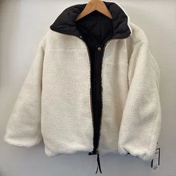 UNFILO TAION 리버서블 보아 다운 퀼팅 드로스트 코드