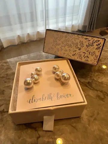 [ Elizabeth Bower ] 버블 스터드 골드 귀찌