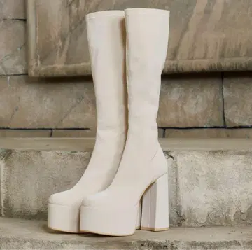 Darich 울트라 스트레치 가죽 롱 부츠 미사용 새상품 S 사이즈