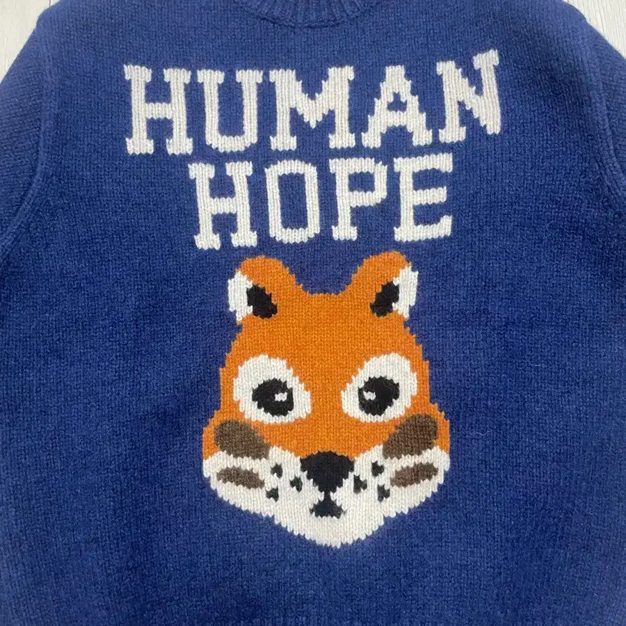 HUMAN HOPE LOW GAUGE KNIT ネイビーhuman made Lサイズ HUMAN HOPE