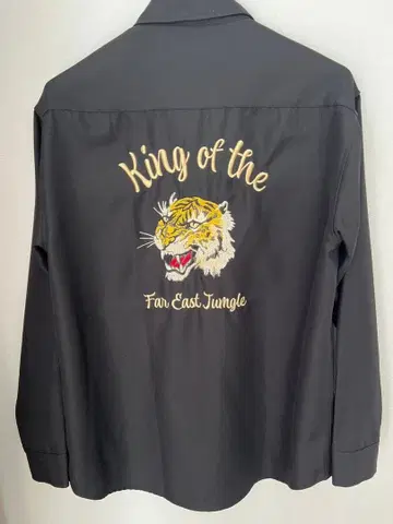 자수 호랑이 긴팔 셔츠