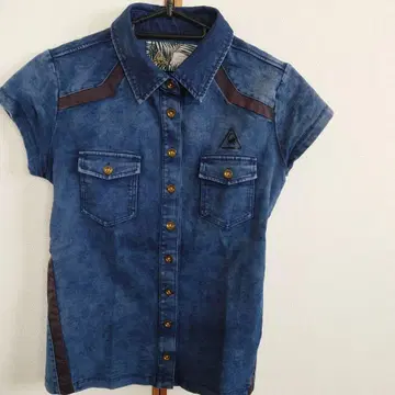 르꼬끄 데님 피케 셔츠 S 사이즈
