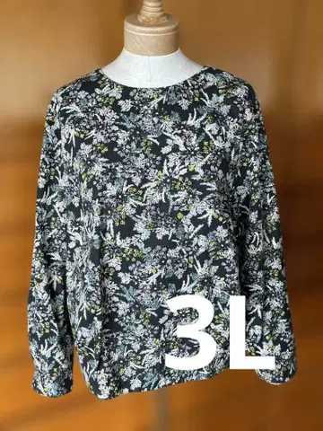 [ 펠리시모 ] 꽃무늬 긴팔 상의 3L