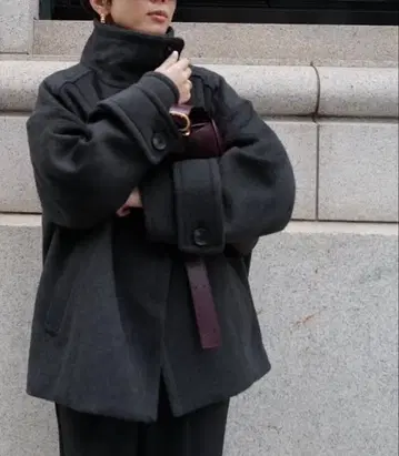 machatt 마차트 울 코트 그레이