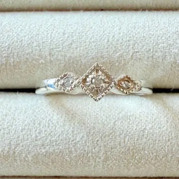 agate 실버 다이아몬드 0.04ct 반지 13호