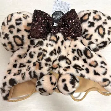 디즈니 팬캡 미니 레오파드 무늬 레오파드 브라운 갈색