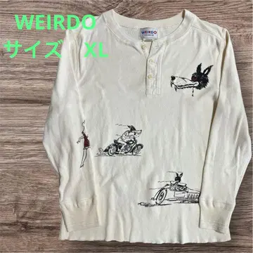 WEIRDO 위어드 헨리넥 티셔츠 XL 화이트