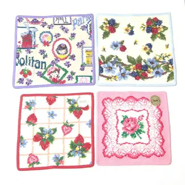 미사용 페이러 손수건 4장 세트