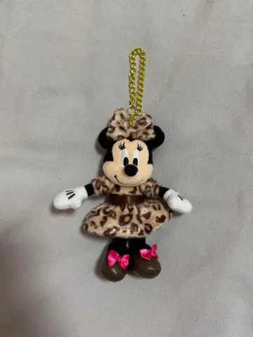 미니 레오파드 무늬 키링